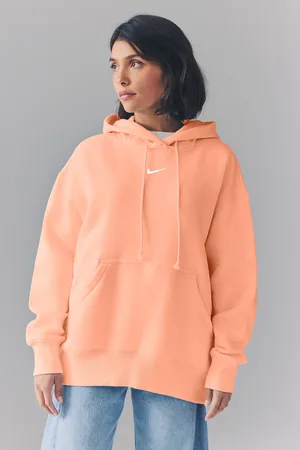 Nike Oversized sportkleding Phoenix fleece mini swoosh pullover met hoodiesmall
