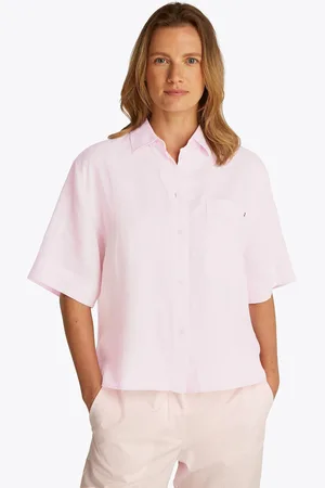 Tommy Hilfiger Linen Short Sleeve 100% Linen Shirt34