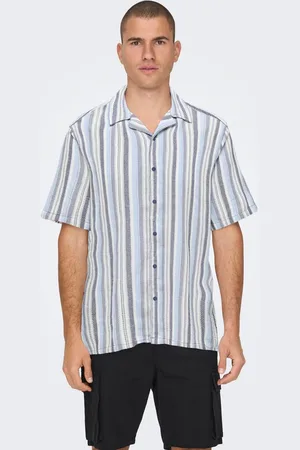 Only & Sons Revere Collar Stripe Shirtxlarge