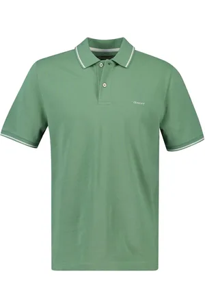 GANT Short Sleeve Tipping Pique 100% Cotton Polo Shirtmedium