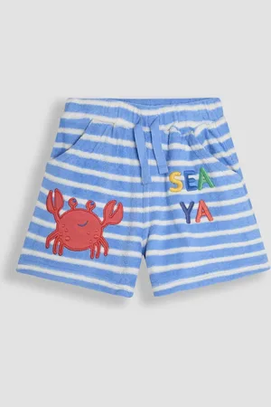 JoJo Maman Bébé Crab Appliqué Textured Shorts9298cm