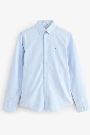 GANT 100% Cotton Stretch Slim Fit Striped Oxford ShirtX-large