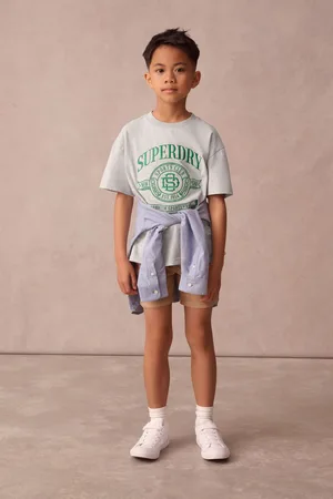Superdry Marl Embroidery 100% Organic Cotton T-Shirt140146cm