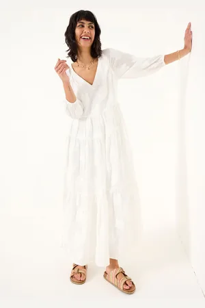 Fat Face FatFace Jacquard Maxi Dress46short