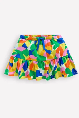 Boden Tiered 100% Cotton Jersey Skirt134140cm