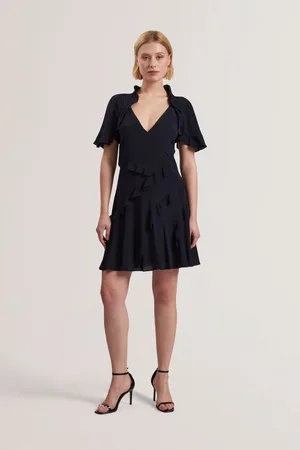 Ted Baker Jojii-Frill Detail Mini Dress with Angel Sleeve36