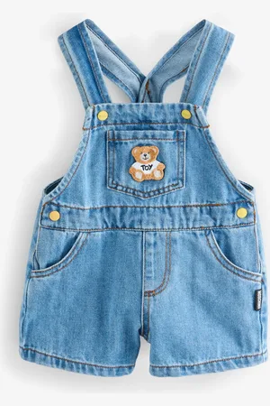 Moschino Baby Denim Dungarees With Logo9298cm