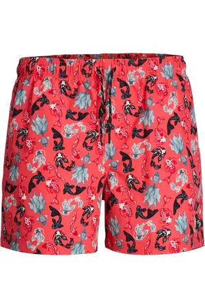 JACK & JONES Tropical Fish Print Swim Shorts158164cm