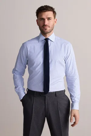 Next Signature 100% Cotton Bengal Stripe Shirt14in
