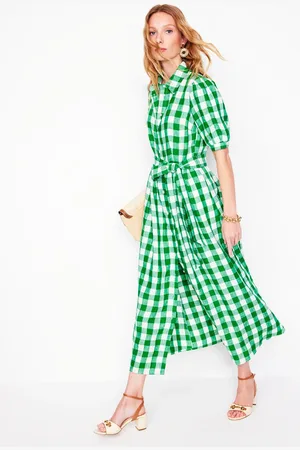 Boden Alexa 100% Linen Maxi Shirt Dress38