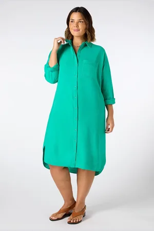 Live Unlimited London Linen Shirt Dress54