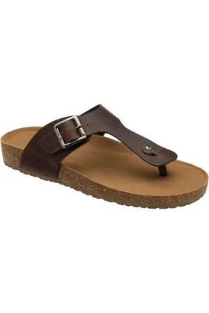 Dunlop Mens Toe-Post Leather Mulesuk9eu43