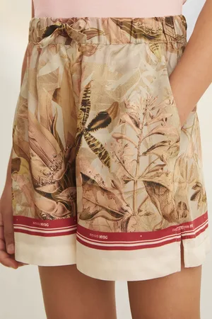 Reiss Sammie NYBG Satin Floral-Print Shorts152158cm