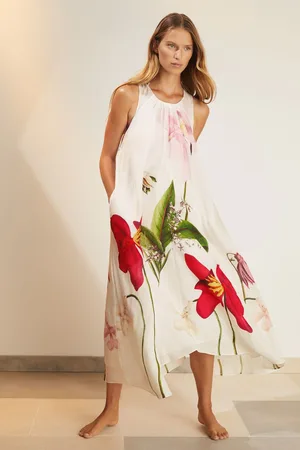 Reiss Aria NYBG Floral Maxi Dress With Linen38