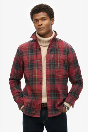 Superdry 100% katoen vintage geruit overshirtL