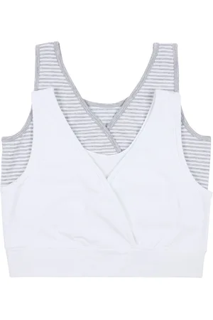 Séraphine Grey Seamless Maternity Sleep Bra 2 PackL