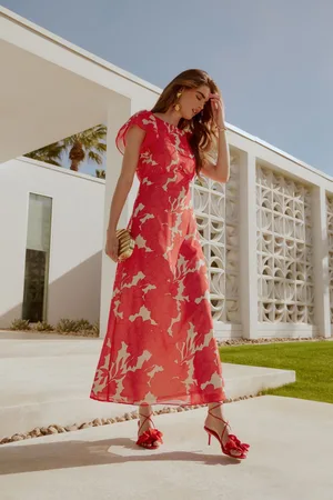 Friends Like These Flutter Sleeve Empire Midi Dress38