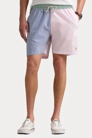 Ralph Lauren Traveler klassieke seersucker zwemshort met logo2X-Large