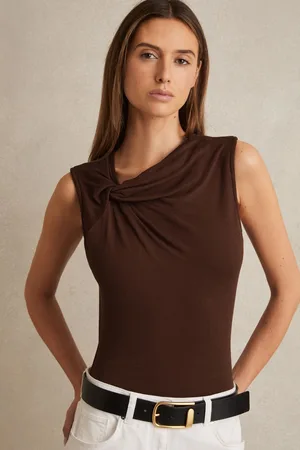 Reiss Fran Knot Detail Jersey BodysuitEU 40 (UK 12)