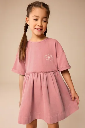 Next Fabric Mix 100% Cotton T-Shirt Dress (3-16yrs)4 Jaar (104cm)
