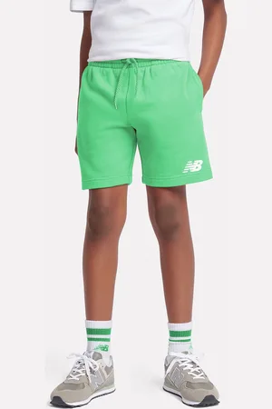 New Balance Kids French Terry Shorts met gestapeld logo van 100% katoen140146cm