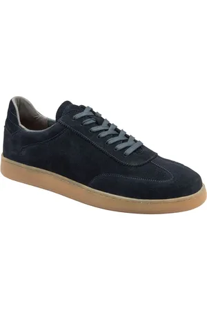 Frank Wright Mens Suede Lace-Up Trainersuk12eu47