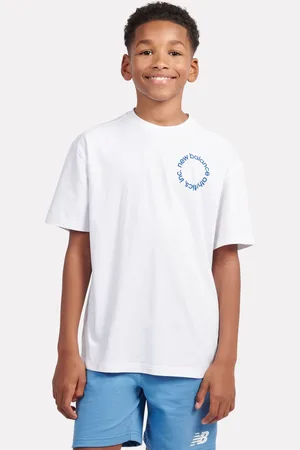 New Balance Kids Circular Logo Graphic 100% Cotton T-Shirt122128cm