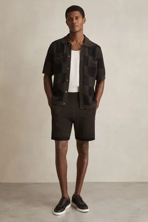 Reiss Butler Cotton-Blend Crochet ShortsLarge