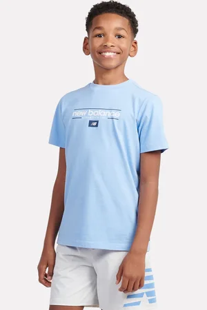 New Balance Kids Linear Athletics Graphic 100% Cotton T-Shirt128134cm