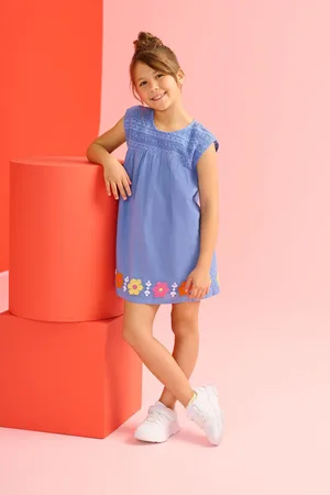 Hatley Blue Persian Jewel Crochet Bodice Dress98104cm