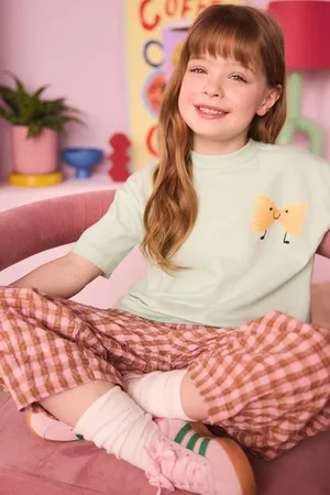 Eleanor Bowmer Kid Green Pasta 100% Cotton T-Shirt110116cm