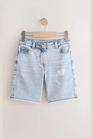 Next Distressed Denim 100% Cotton Shorts (3-16yrs)158164cm