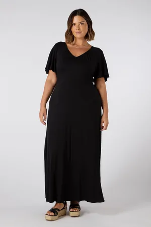 Live Unlimited London Petite V-Neck Jersey Maxi Dress54