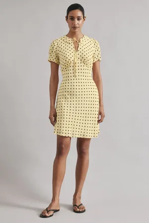 Albaray Yellow Spot Mini Dress46