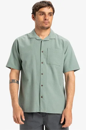 Quiksilver Heartbeat overhemd met korte mouwen en zakje van 100% katoenX-large