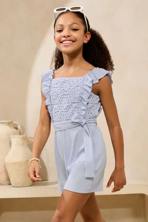 Lipsy London Crochet Holiday Shop Playsuit (5-16yrs)110116cm