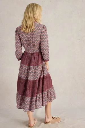 White Stuff Mabel jurk met gemengde printEU 42 (UK 14)