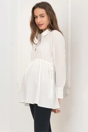 Séraphine Maternity Tailored White Shirt40
