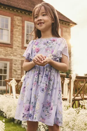 Next Angel Sleeve Embellished Dress (3-16yrs)9 Jaar (134cm)