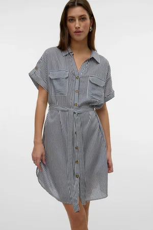 VERO MODA Short Sleeve Shirt DressS 8
