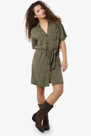 Noisy May Tie waist Shirt DressM 10
