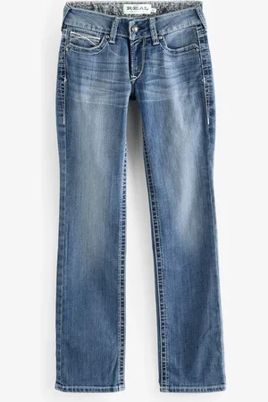 Ariat Blauwe R. E.A. L rechte Icon jeansW26 L31