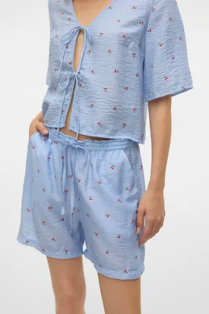 VERO MODA Cherry Print Tie Waist ShortsM 10