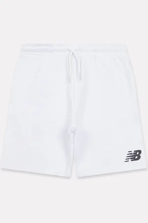 New Balance Kids Brush Back Stacked 100% Cotton Logo Shorts8086cm