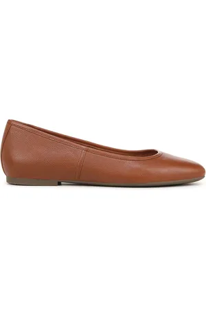 Vionic Wide Fit Orinda Arch Support Ballet Brown Flatseu375