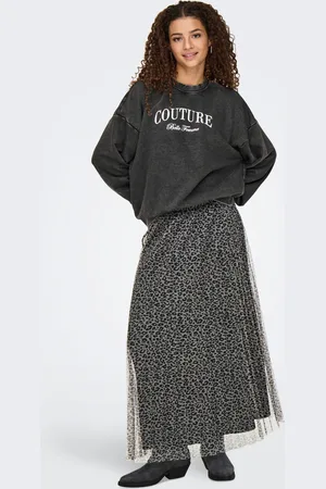 ONLY Leopard Print Plisse Midi SkirtXL 16