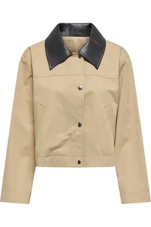 ONLY Light Contrast Collar Barn 100% Cotton JacketXL 16