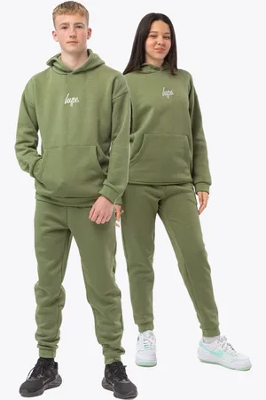 Hype . Kids Khaki Green Tracksuit158164cm