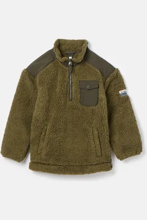 Joules Billy fleece met borgvoering en korte rits voor jongens5 Jaar (110cm)