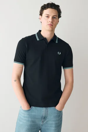 Fred Perry Polo met tweekleurig gestreept randjeX-large